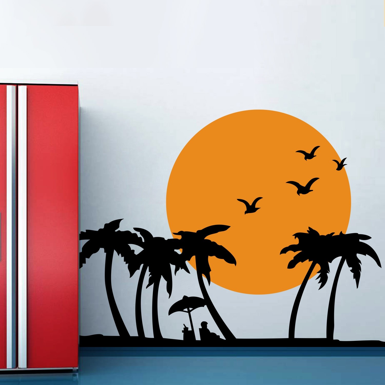 Holiday On Beach Wall Sticker Decal