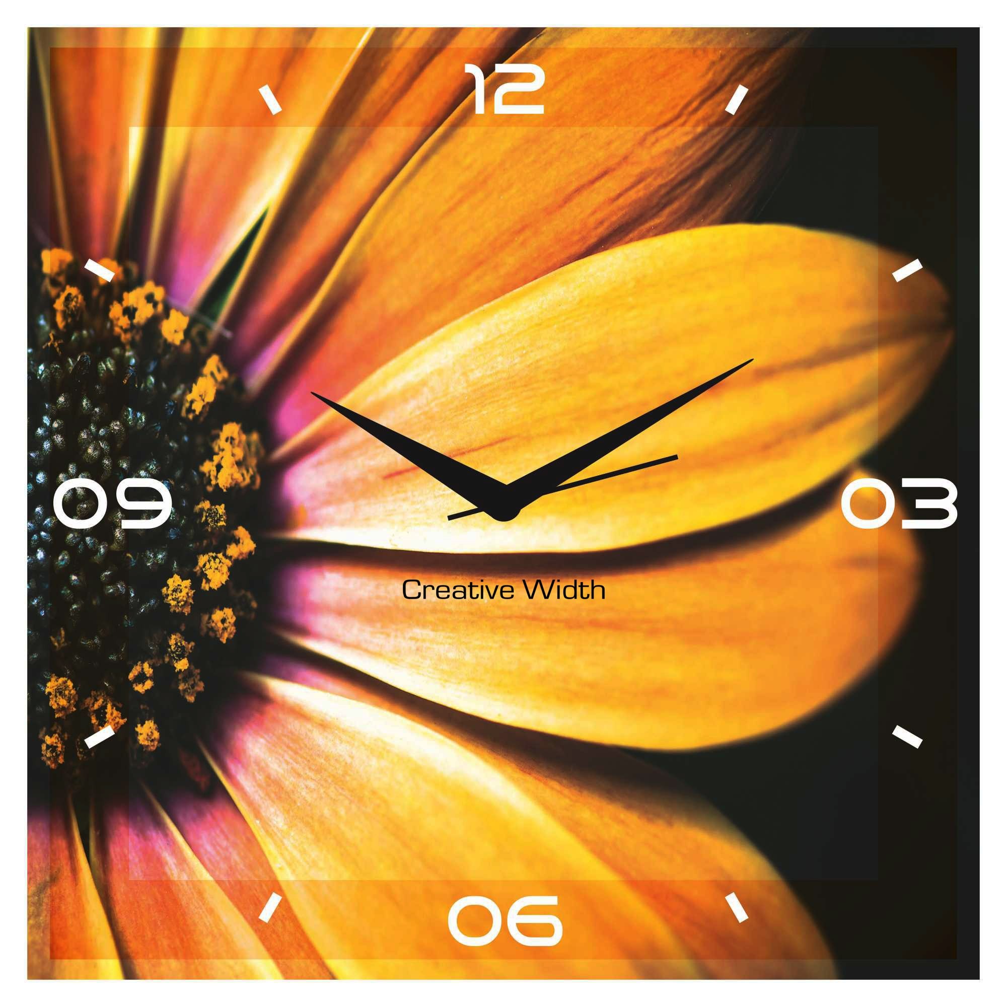 Flower Petals Wall Clock