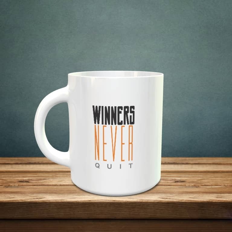Winners Never Quit Mug