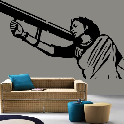 Mother India Wall Sticker Decal-Large-Black