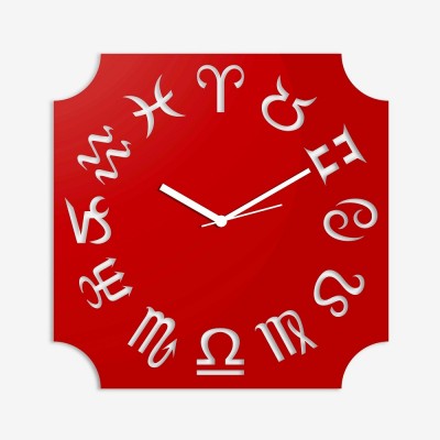 Zodiac  Red Wall Clock