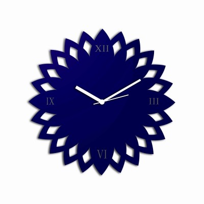 Sunflower Style Blue Wall Clock