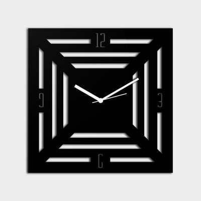 Consquare Style 1 Black Wall Clock