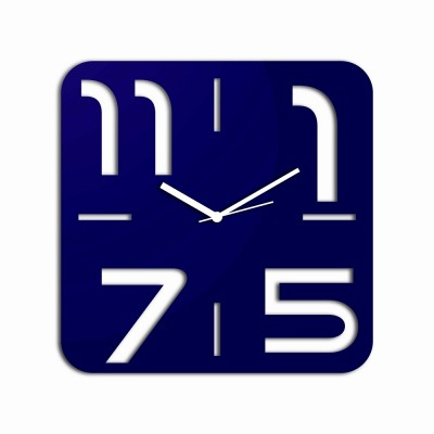 Seven To One Blue Wall Clock
