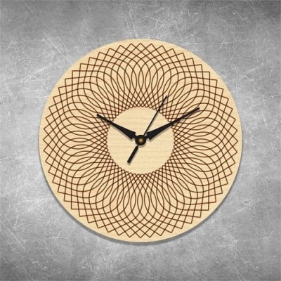 Spiro Circle Birchwood Wall Clock