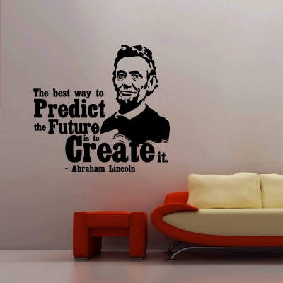 Abraham Lincoln Wall Sticker Decal-Large-Black