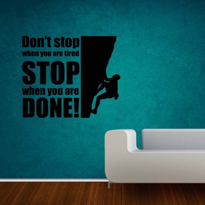 Dont Stop Wall Sticker Decal-Large-Black