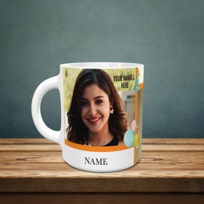 Personalized Photo and Message on 25th Birthday Mug