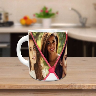 Personalized Love You 4 Pic Mug