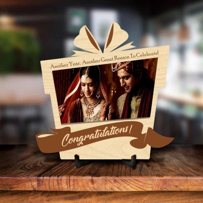 Personalized Congratulations Engraved Anniversary Photo Frame