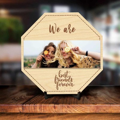 Personalized We Are BFF Engraved Photo Frame