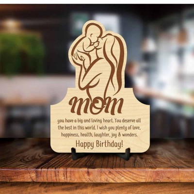 Mom Birthday Engraved Photo Frame
