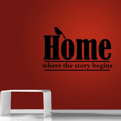 Where The Story Begins Three Wall Sticker Decal 3-Small-Black