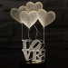 3D LED Love Heart Lamp