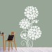 Flower Tree Wall Sticker Decal-Small-White