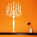Candle Stand Wall Sticker Decal-Small-White